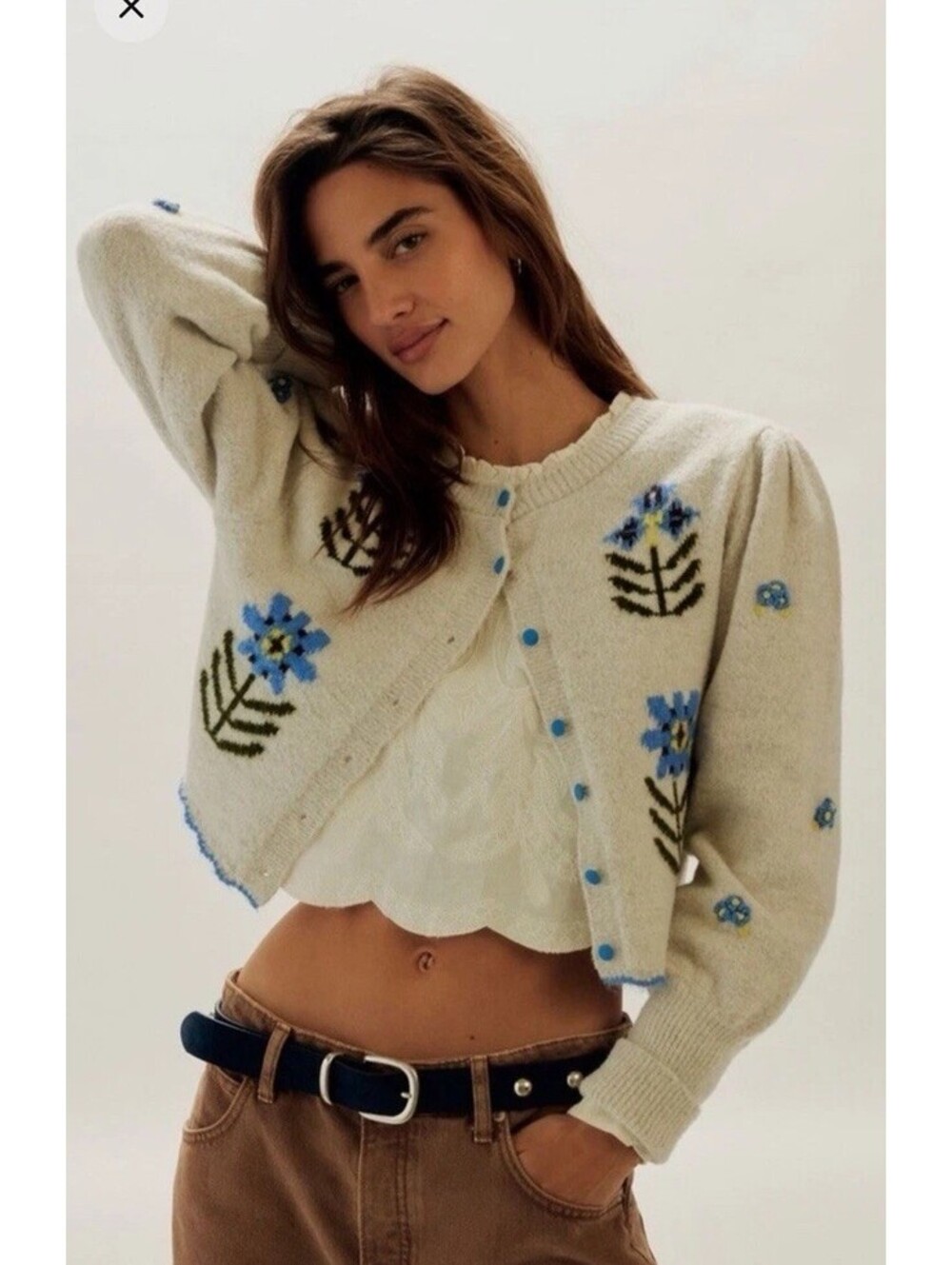 Free People Nonna Knit Cardigan NWT Medium